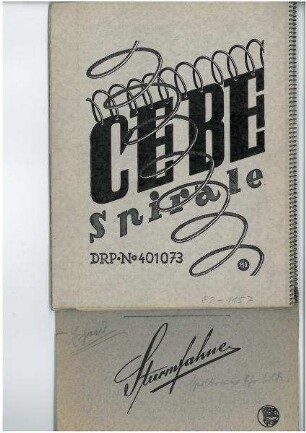 Händler-Katalog der Fa. Carl Berberich für Fotoalben u. a. mit patentierter Spiralbindung "CEBE-Spirale"