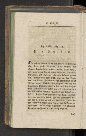 Taf. XVIII. Fig. 113. Die Russen.
