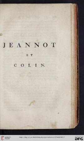 Jeannot et Colin