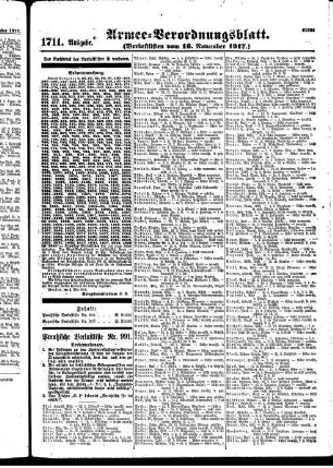 1711. Ausgabe. Freitag, 16. November 1917