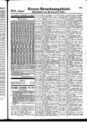 1711. Ausgabe. Freitag, 16. November 1917