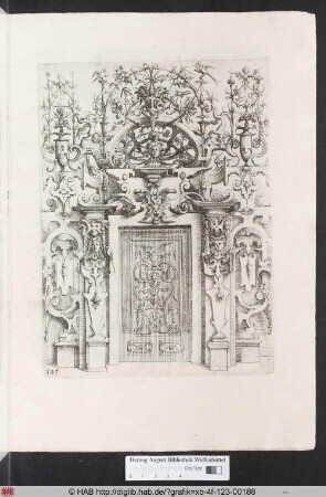 [Portal mit filigranem Aufsatz. Band V.]