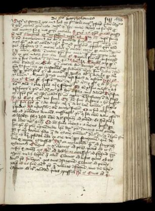 Sermo de sancto Bartholomaeo apostolo