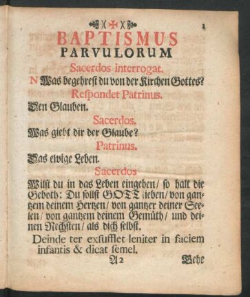 Baptismus Parvulorum