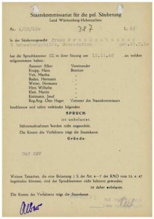 Frankenhauser, Franz
