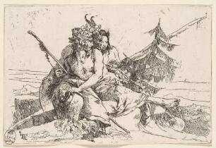 Bacchant, Satyr und Faunin, aus der Folge "Scherzi di Fantasia"