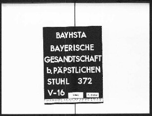 Die Führung der bayerischen Adelsmatrikel.