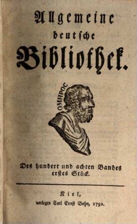 Allgemeine deutsche Bibliothek, 108. 1792