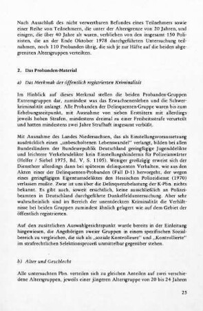 a) Das Merkmal der öffentlich registrierten Kriminalität