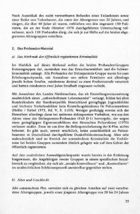 a) Das Merkmal der öffentlich registrierten Kriminalität