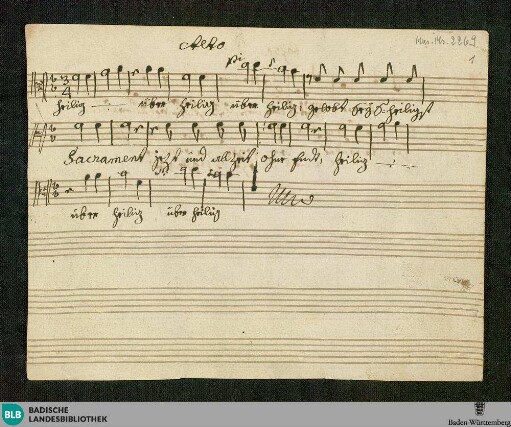 2 Sacred songs - Don Mus.Ms. 2269 : V (X), orch