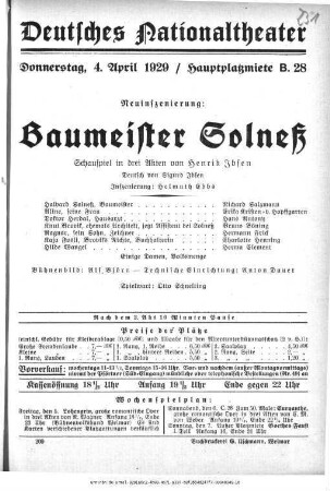 Baumeister Solneß