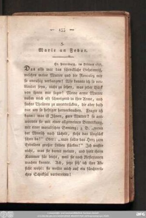 [1]5. Marie an Fedor. St. Petersburg, im Februar 1727.