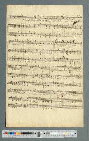 Lieder für eine Singstimme und Klavier, korrigierte Reinschrift