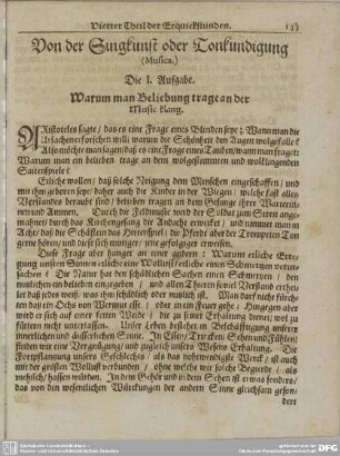 Die I. Aufgabe. - XL. Zweiffel. Lehr=Gedicht.