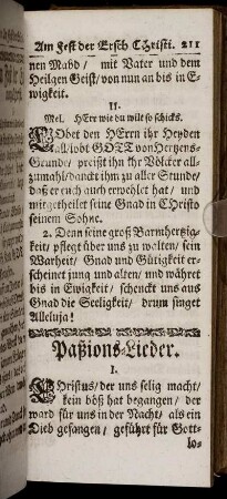 Paßions-Lieder.