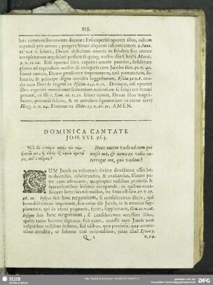 Dominica Cantate Joh. XVI. vs. 5.