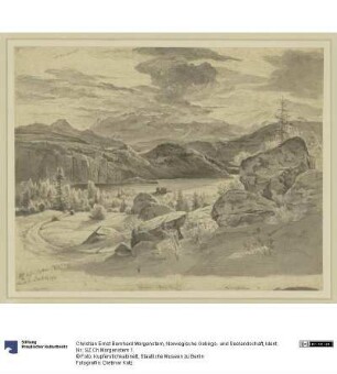 Norwegische Gebirgs- und Seelandschaft