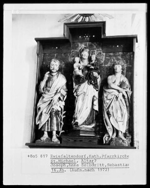 Altar?, Joseph, Anna selbdritt, Sebastian