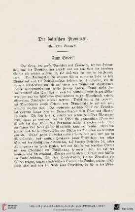 Die baltischen Provinzen