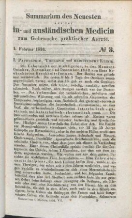 1. Februar 1834. No 3.