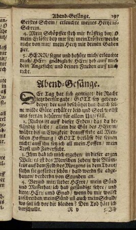 Abend-Gesänge.