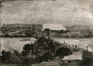 Landschaft : Landschaft. Öl auf Leinwand; 25,5 x 35 cm (vor 1935; M. Liebermann). Bukarest: Nationalmuseum
