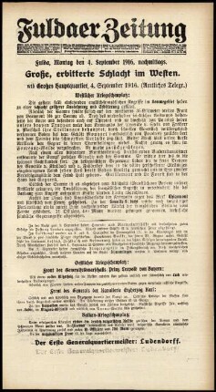 Ausgabe vom Montag, den 04. September 1916.