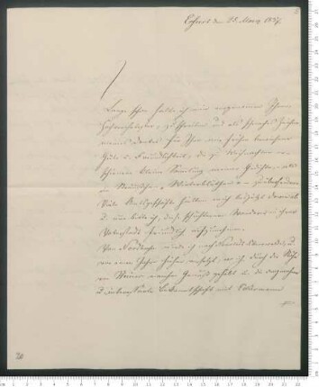 Brief von Arthur Lutze an Adelbert von Chamisso