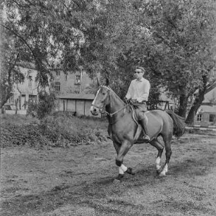 Reiter Strehla : Strehla. Reiter und Pferd