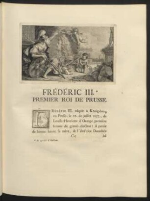 Frédéric III. Premier Roi De Prusse.