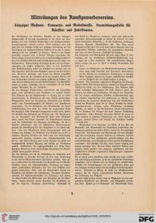 Mitteilungen des Kunstgewerbevereins