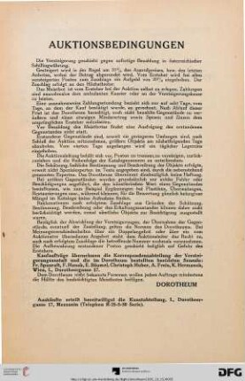 Auktionsbedingungen