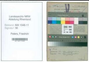 Entnazifizierung Friedrich Peters , geb. 24.12.1907 (Ingenieur)