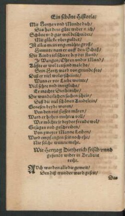 Wie Hertzog Dietherich frisch unnd gesundt wider in Brabant reiht.