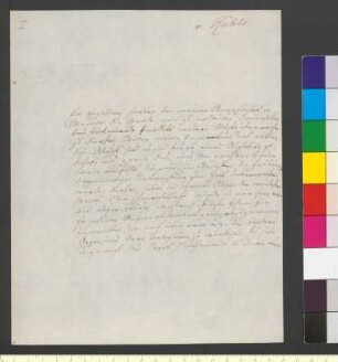 Brief von Rühle von Lilienstern, Johann Jakob Otto August an Goethe, Johann Wolfgang von