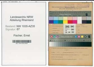 Entnazifizierung Ernst Fischer , geb. 31.07.1907 (Bergmann)