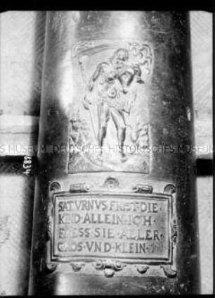 Viertel-Kartaune, "Saturnus", 18-Pfünder der Stadt Danzig, Detail