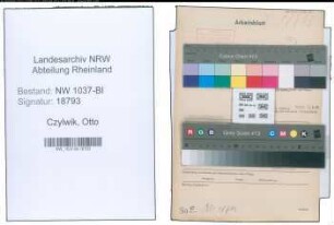 Entnazifizierung Otto Czylwik , geb. 27.07.1909 (Kriminalsekretaer)