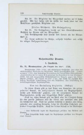 VI. Außerdeutsche Staaten