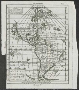 America : Secondo le ultime Osservazioni dell' Accademia Reale delle Scienze