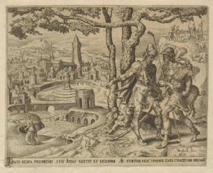 Hira aus Adullam fragt nach der Dirne, Blatt 2 aus der Folge "Die Geschichte von Juda und Tamar"
