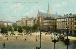 Leipzig: Augustusplatz, Eingang Grimmaische Strasse