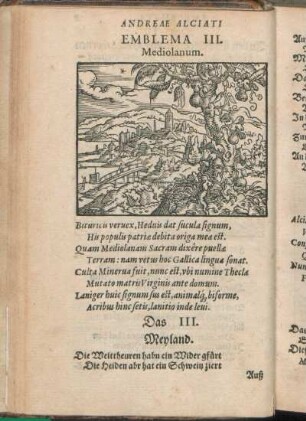 Emblema III. Mediolanum.