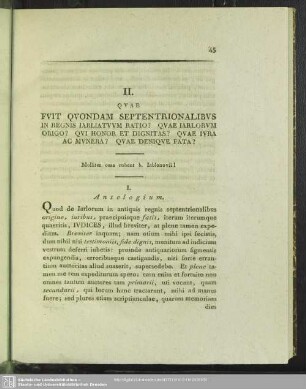 II. Quae Fuit Quondam Septentrionalibus In Regnis Iarliatuum Ratio? Quae Iarlorum Origo? Qui Honor Et Dignitas? Quae Iura Ac Munera? Quae Denique Fata?