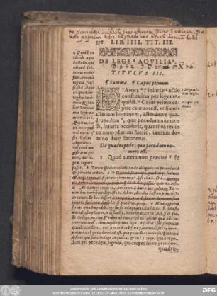 De Lege Aquilia. Titulus III.