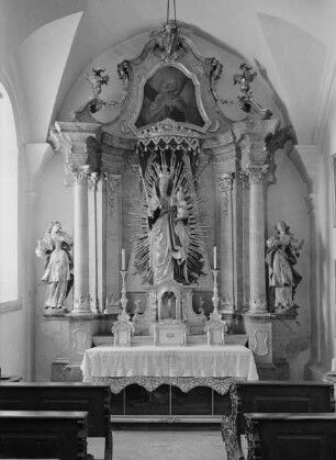 Altar mit Madonna und den Heiligen Katharina und Barbara