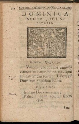 Dominica Vocem Jucunditatis.