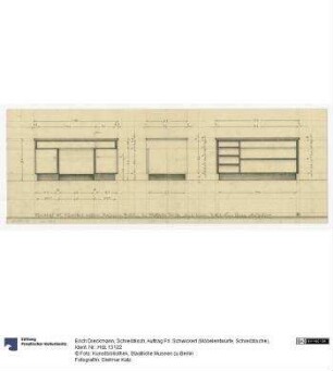Schreibtisch (Auftrag Frl. Schwinkert)