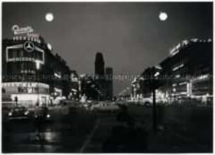 Berlin, Kurfürstendamm bei Nacht
